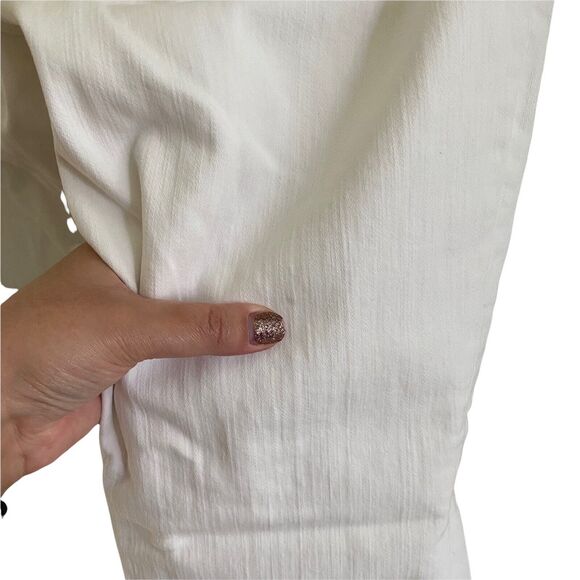 Madewell 31 Skinny Skinny Jeans White Denim Stretch 8" Basic Casual - Picture 10 of 10